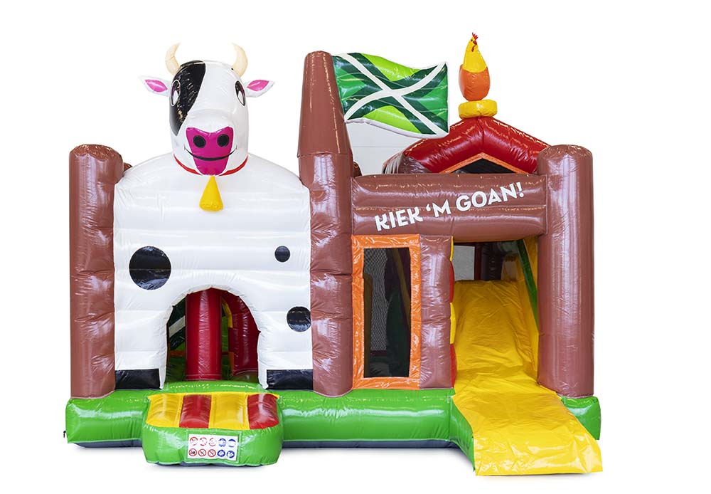 Zamów wykonany na zamówienie dmuchane zamki Multiplay Achterhoek Jumping Kids w swojej własnej tożsamości korporacyjnej w JB Dmuchańce Polska. Promocyjne zamki do skakania we wszystkich kształtach i rozmiarach w JB Dmuchańce Polska